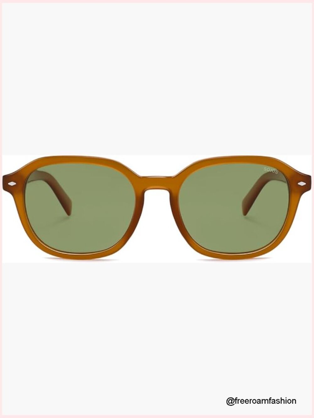 Square Polarized Sunglasses UV400 Retro Vintage Sun Glasses